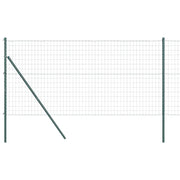 Recinzione da Giardino | Recinzione con Posto Verde 1 x 10 m Acciaio e PVC