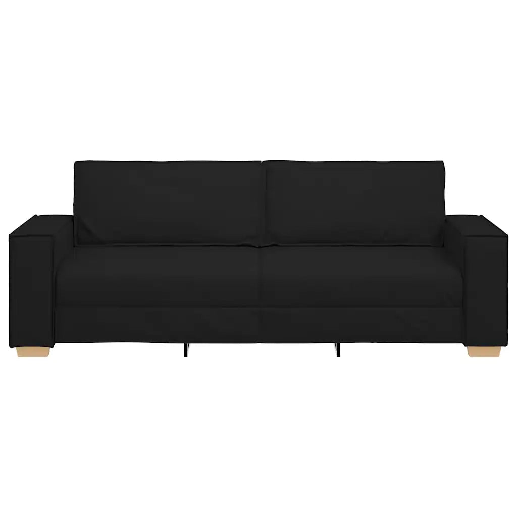Divano a 3 posti Nero 220x78x84 cm Tessuto 4104992