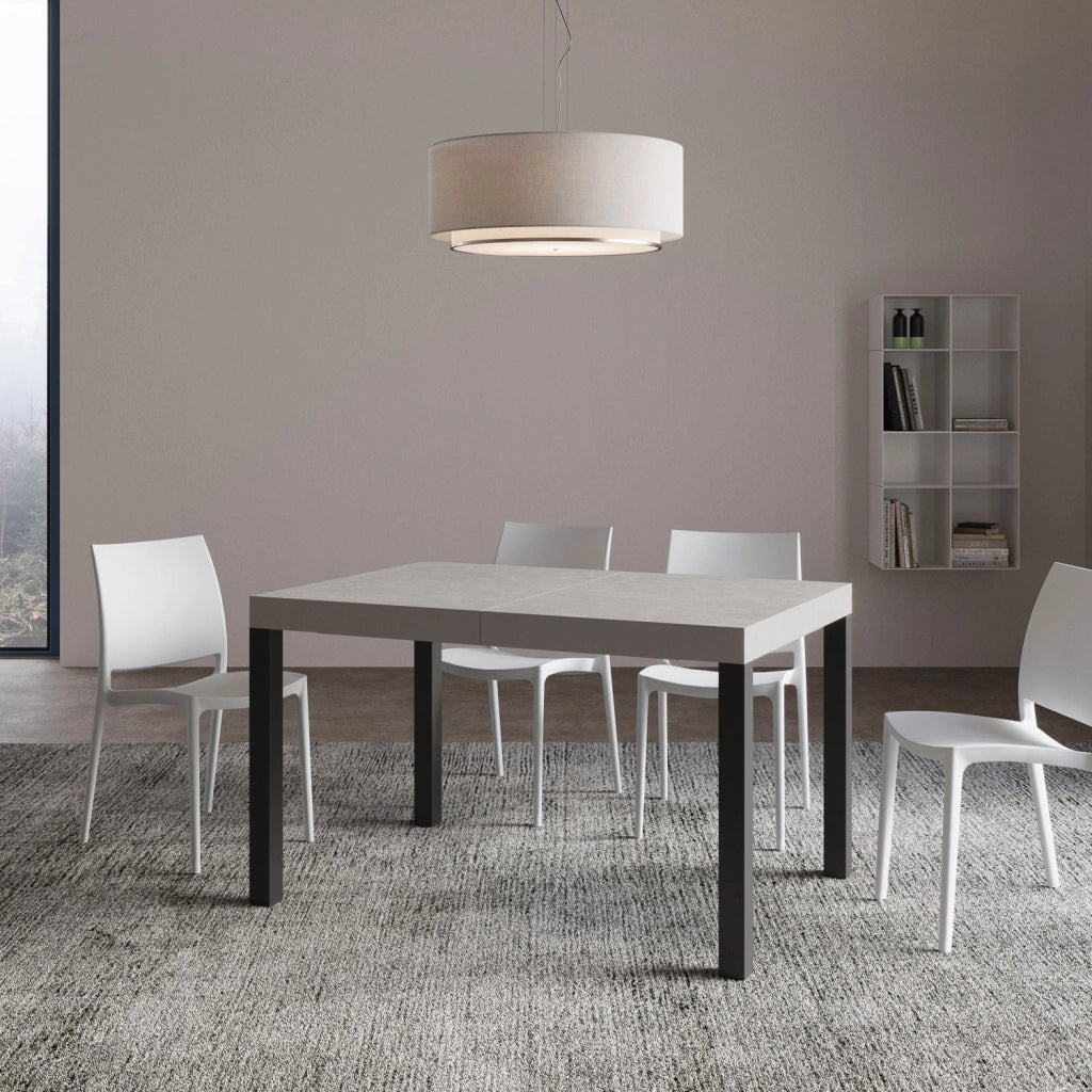 Tavolo Allungabile 120/380x90 cm Everyday Premium Cashmere Gambe Antracite