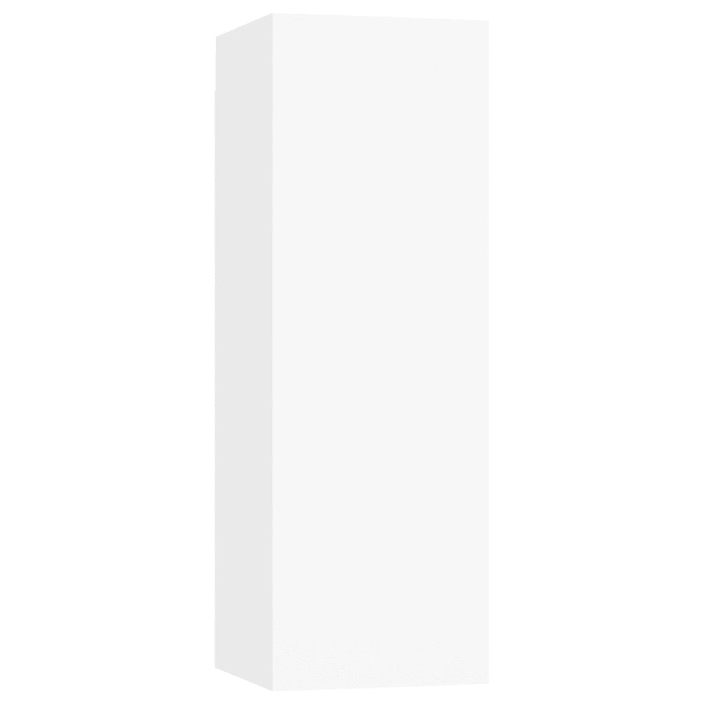 Set Mobili Porta TV 4 pz | Armadietto TV | Mobile Porta TV Bianco in Legno Multistrato