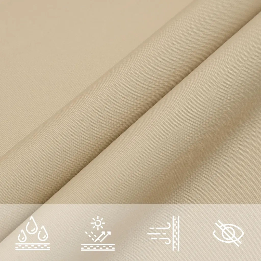 Vela Parasole-Telo Ombra-Vela Ombreggiante in Tela Oxford Quadrata 2,5x2,5 m Beige
