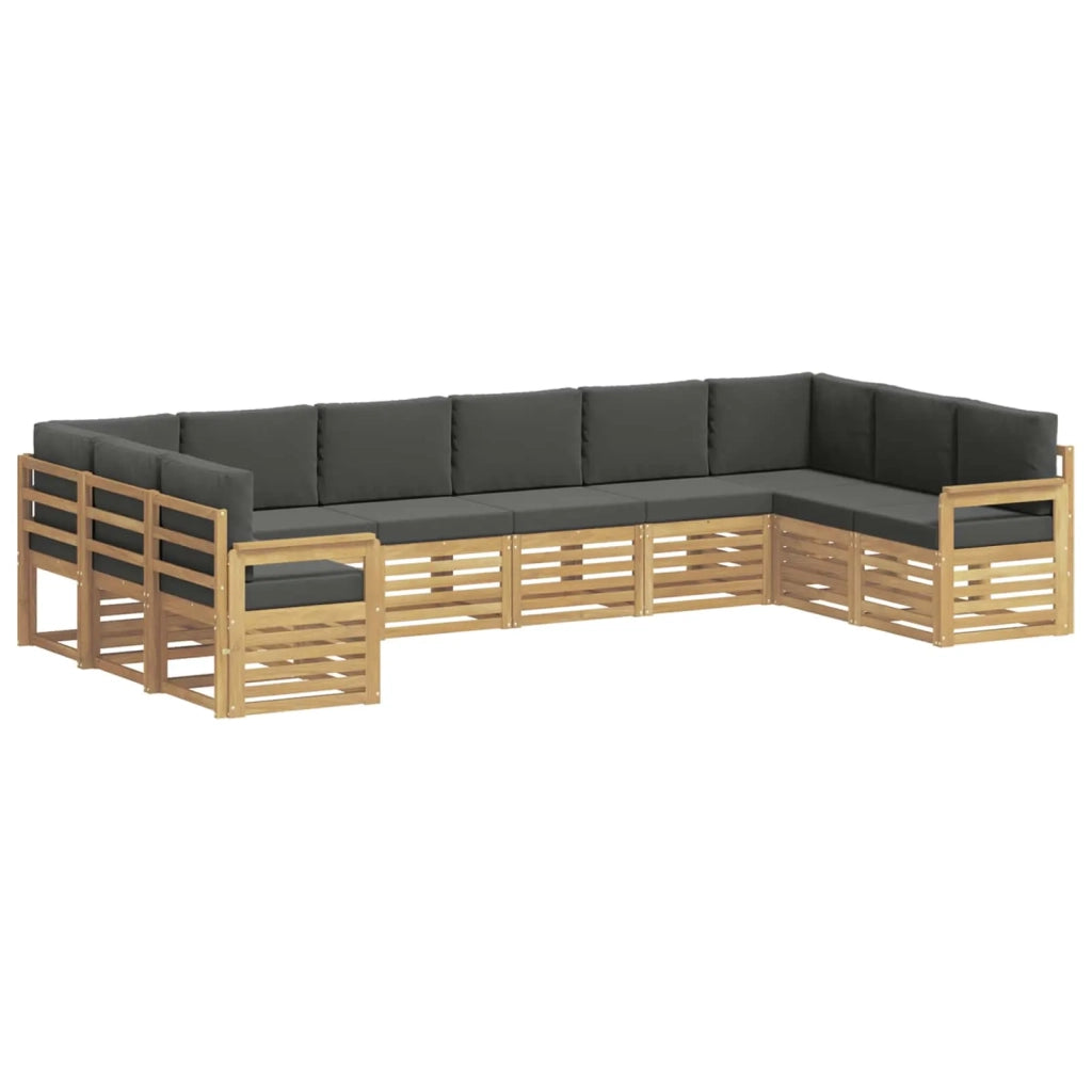 Set di divani da esterno 7 pcs Bianco e Antracite 3392572