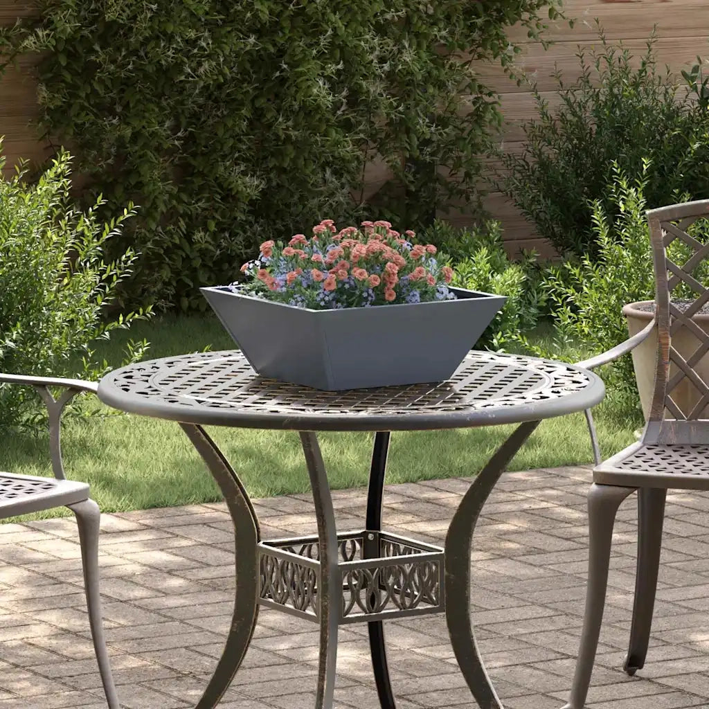 Vaso da giardino 5 pcs Antracite 40 x 40 x 15 cm 873815