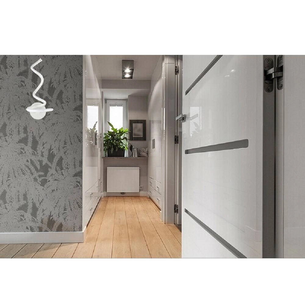 Trade Shop - Applique A Parete Spirale Per Interni A Led 12 W Luce Fredda Calda Naturale E24 - -bianco Caldo      -