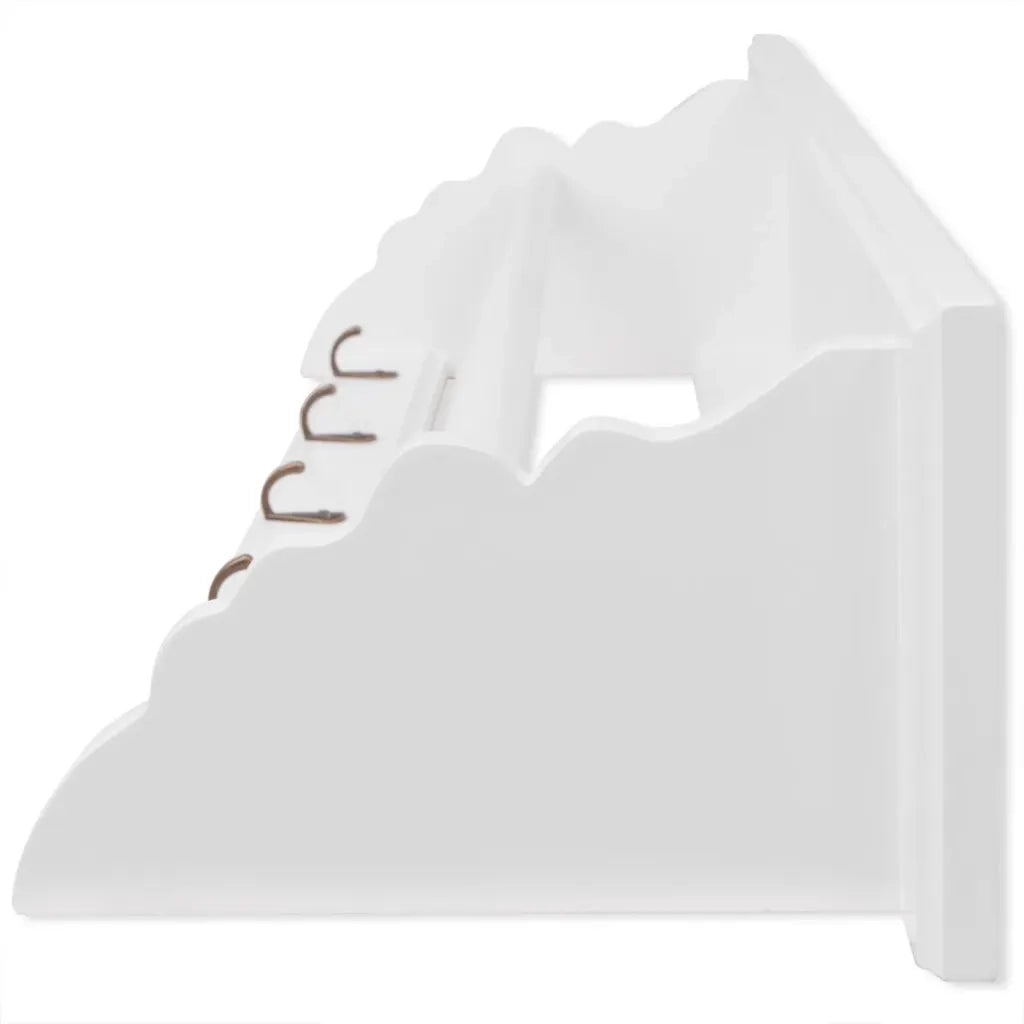 Appendiabiti in MDF bianco in stile barocco 242644