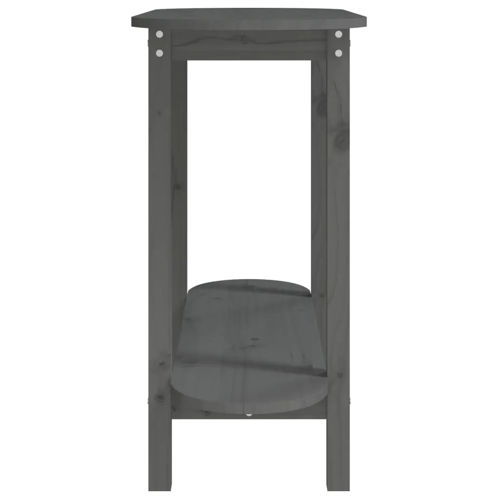 Tavolo Consolle | Tavolo d'Ingresso Grigio 110x40x80 cm in Legno Massello di Pino