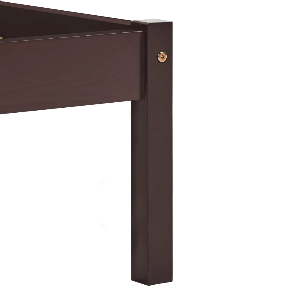 Giroletto senza Materasso-Struttura Letto Marrone Scuro 160x200 cm Legno Pino 326986