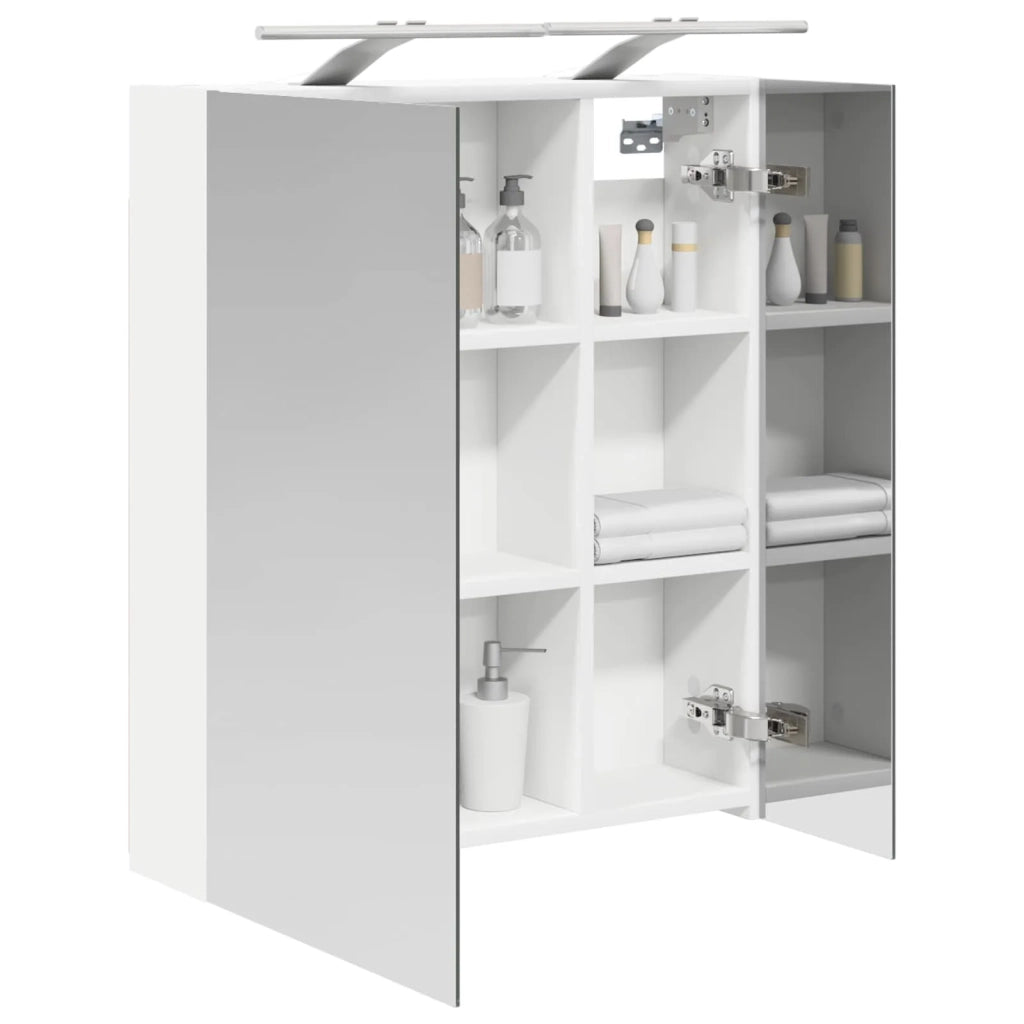Mobiletto per specchio da bagno Bianco 60 x 14,5 x 70 cm 889063