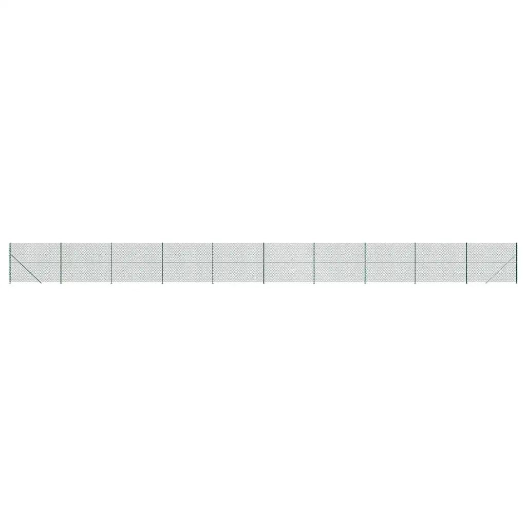 Recinzione da Giardino | Recinzione a Rete con Flangia Verde 1,4x25 m