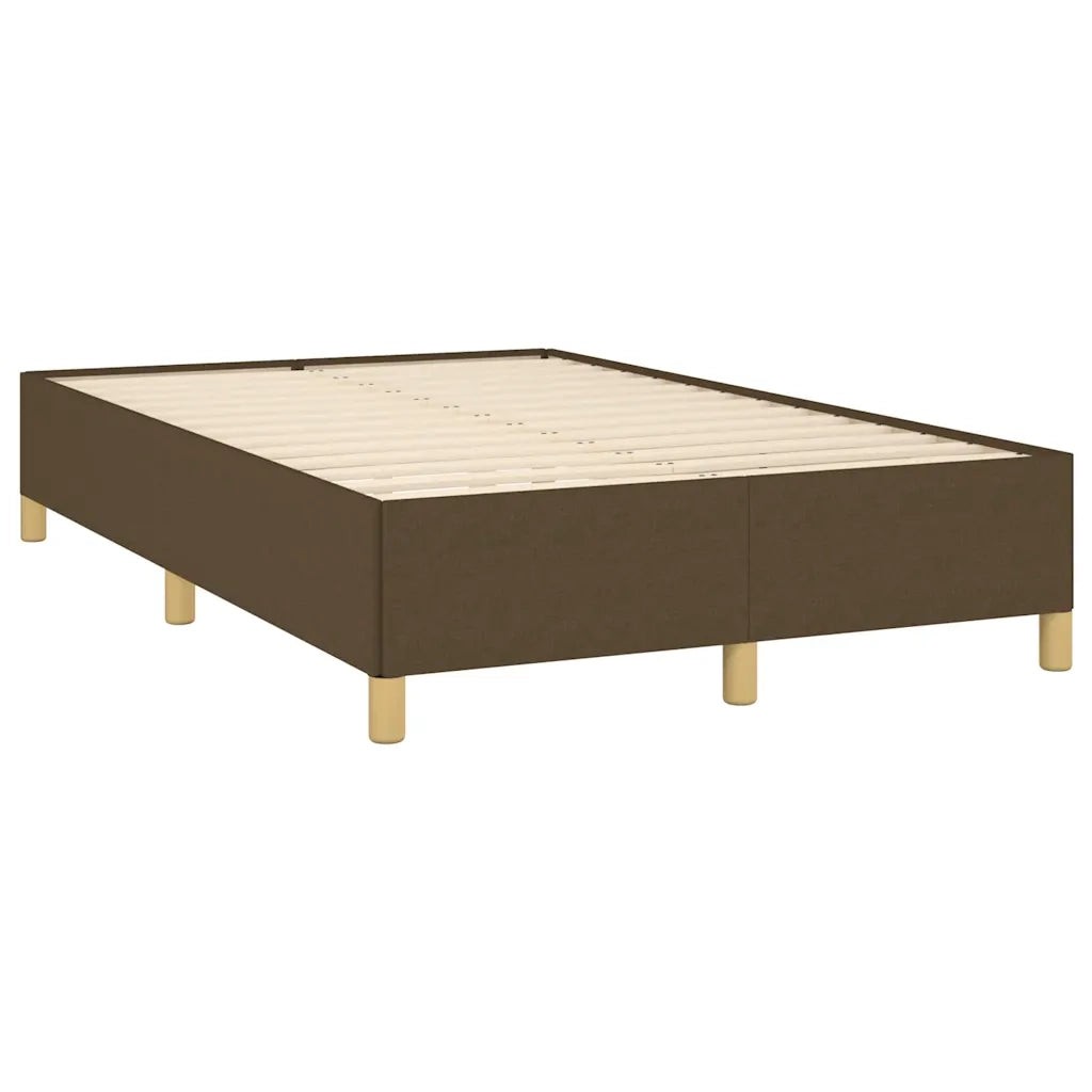 Giroletto senza Materasso-Struttura Letto Marrone Scuro 80x200 cm in Tessuto 624705
