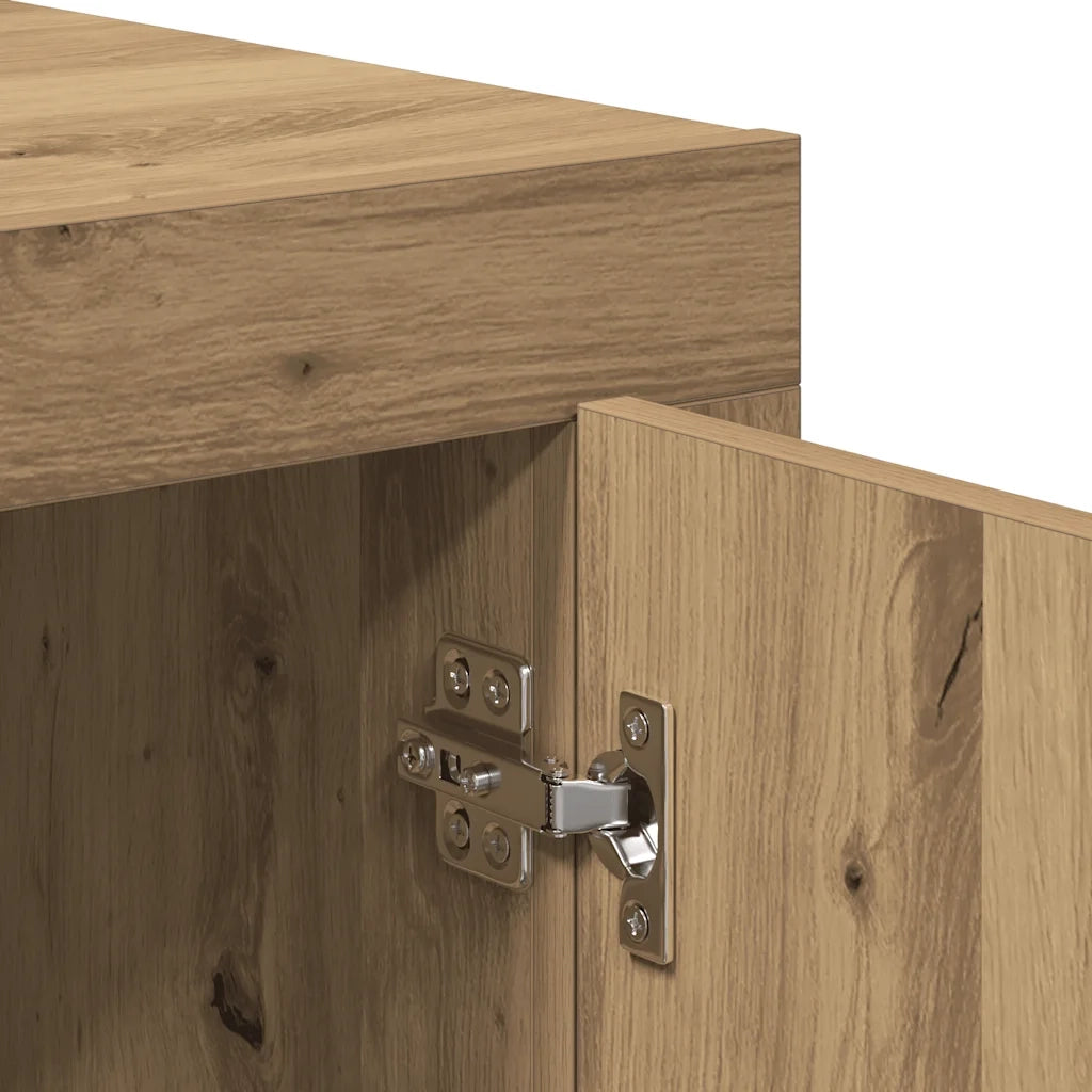 Credenza | Madia | Buffet da pranzo | Armadio da pranzo Rovere Artigianale 80x40x75 cm in Legno Multistrato