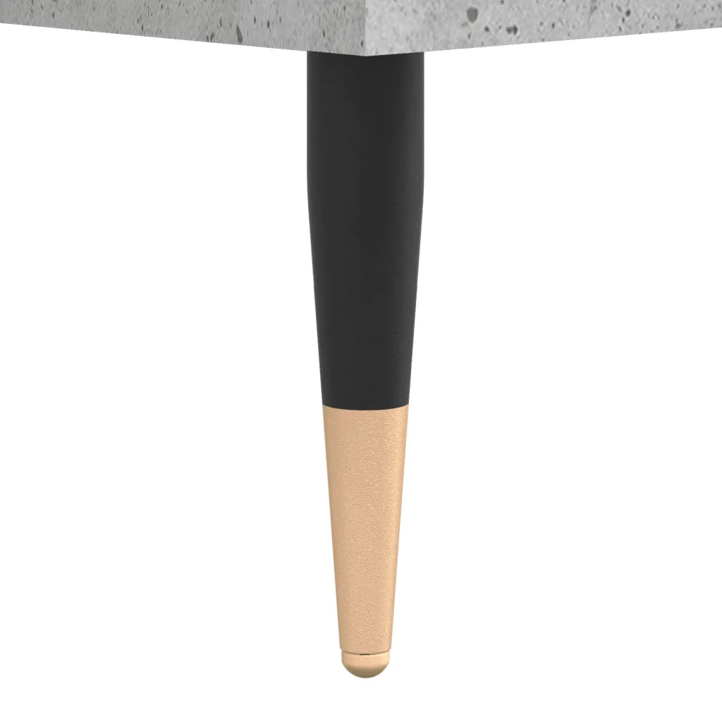 Tavolino da Salotto-Tavolino da soggiorno-Tavolo Grigio Cemento 90x60x35cm Legno Multistrato 942204