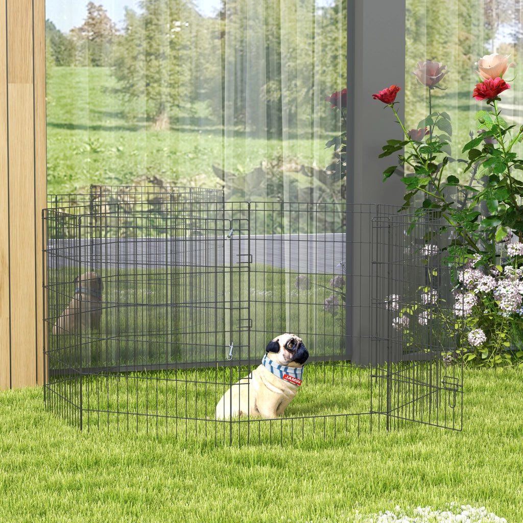 Recinto modulabile per animali piccoli ¨C zephmum ¨C 61x91 cm nero