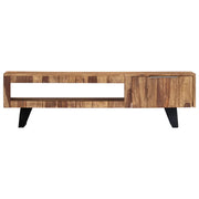 Mobile Porta TV-Credenza TV 140x30x40cm in Legno Massello di Acacia