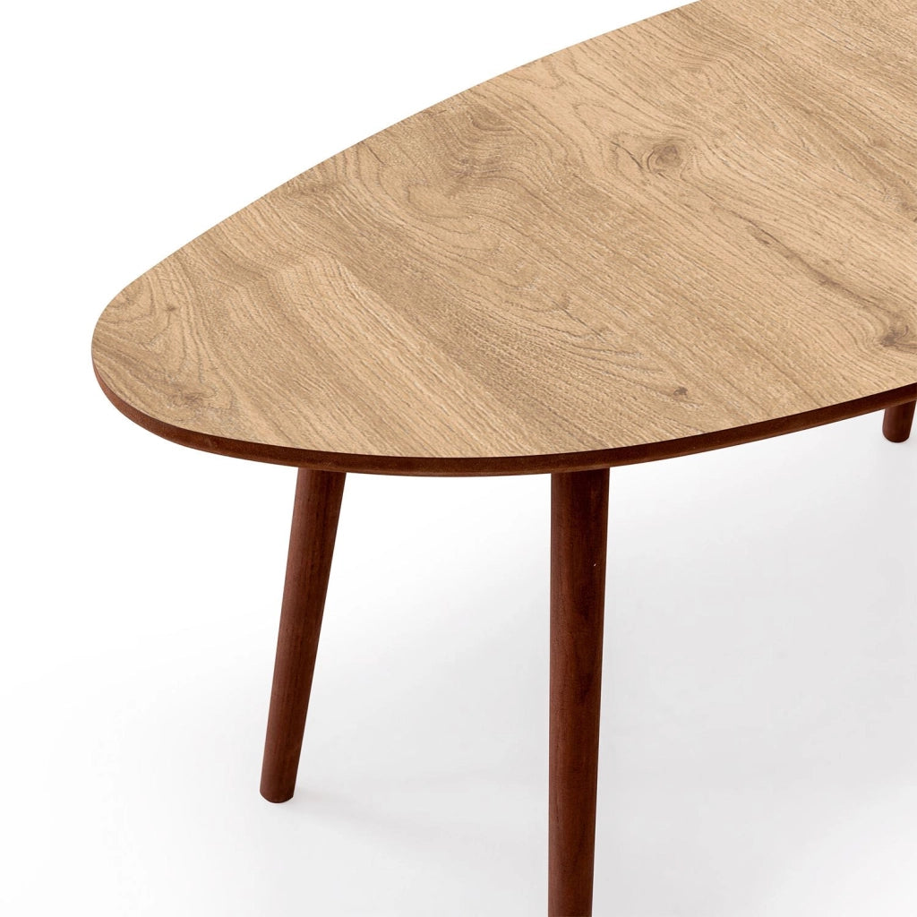 Tavolino in legno "Nora" 100 x 50 x 45 cm - Rovere