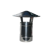 ALA TERMINALE PARAPIOGGIA INOX 14 ALA Terminale Parapioggia in Acciaio Inox AISI 316L Finitura Lucida Cappello Fisso Modello Cinese colore Acciaio