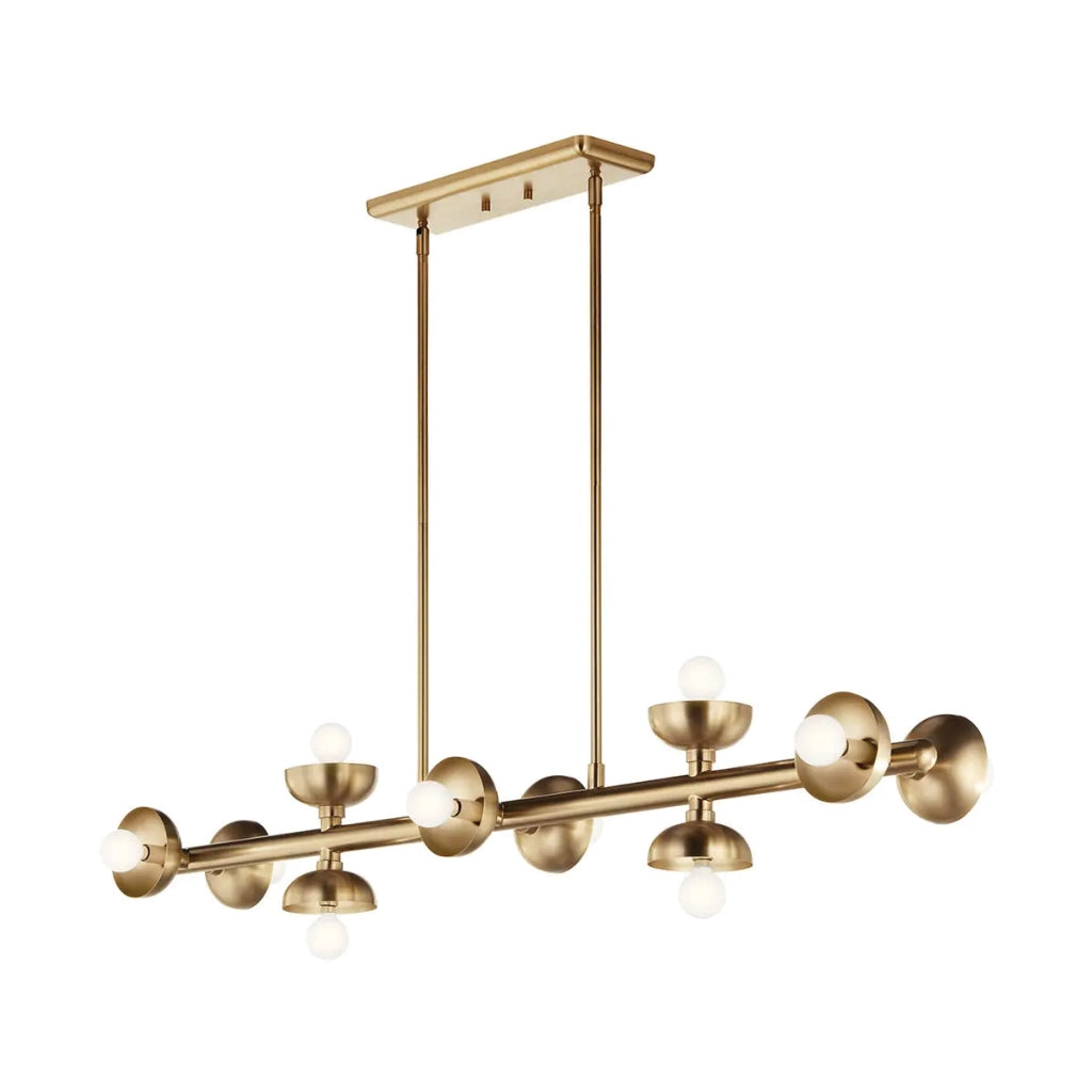 Lampada a sospensione Palta oro 122cm 10xE14 Kichler