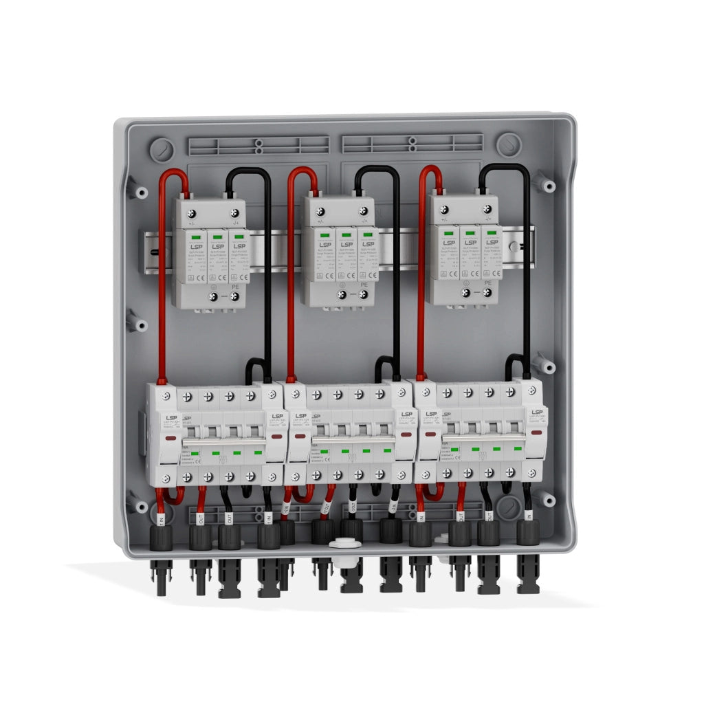 SLP-PV1000-S condividi Quadro di Campo DC 3 Stringhe 3 MPPT 1000VDC 16A con Centralino IP65 18 Moduli LSP 11952