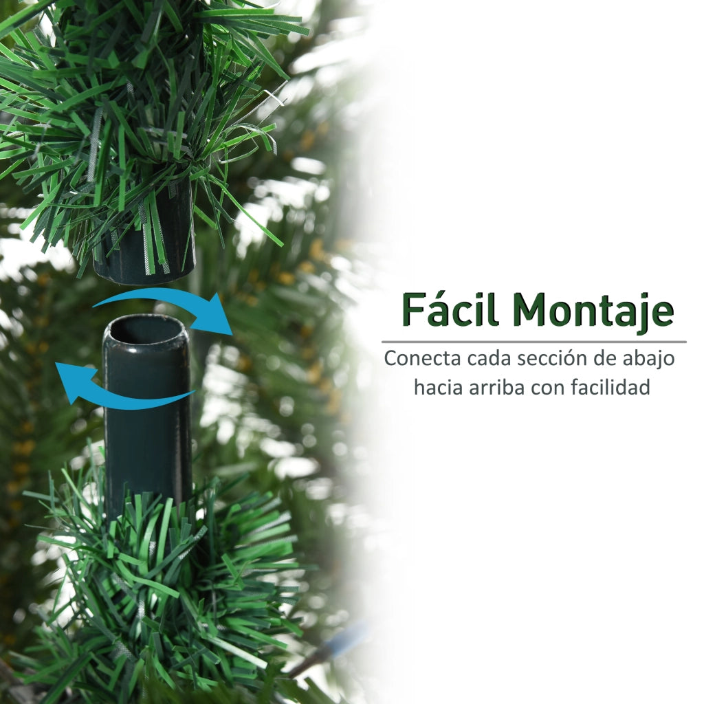 Albero di Natale Artificiale 90x180 cm con Base Pieghevole ¨C Minimal ¨C Verde