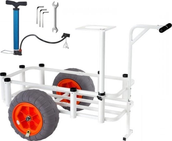 Carrello per la spiaggia - 350 lbs - Pneumatici a bolla - Per sabbia e spiaggia