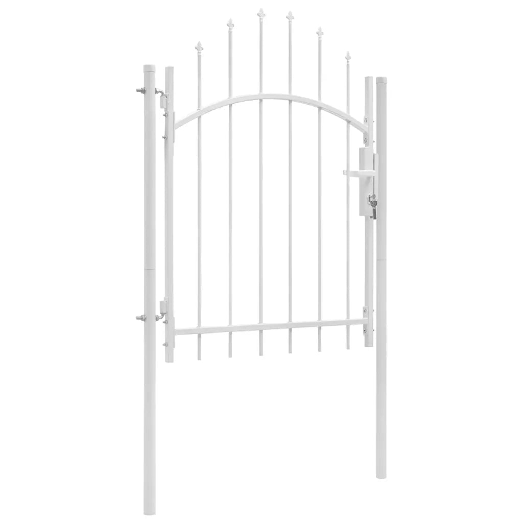 Cancello da Giardino Woerden in Acciaio 1x1,5 m Bianco 143065