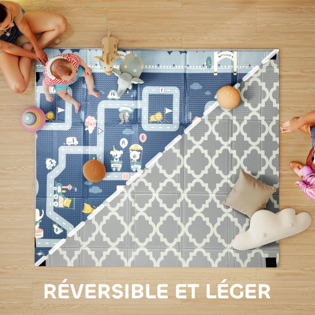 Tappeto da gioco per bambini ¨C Minimal ¨C 202x180.5x1 cm multicolore