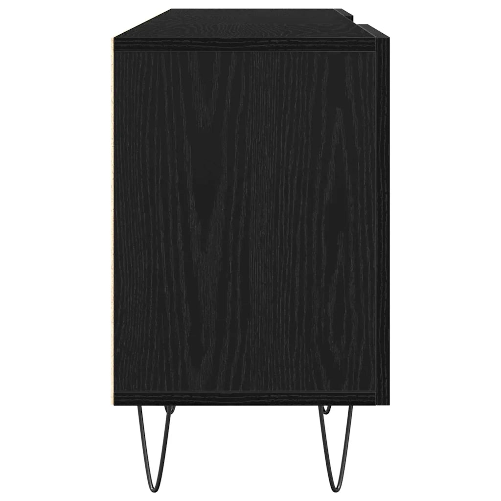 Set mobile TV Rovere Nero 150 x 30 x 50 cm Legno multistrato 862961