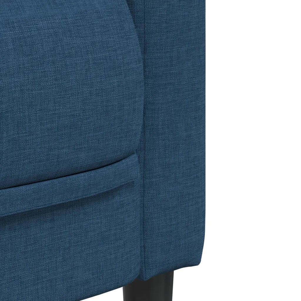 Divano a 2 Posti-Sofa 2 Posti Blu in Tessuto 325505
