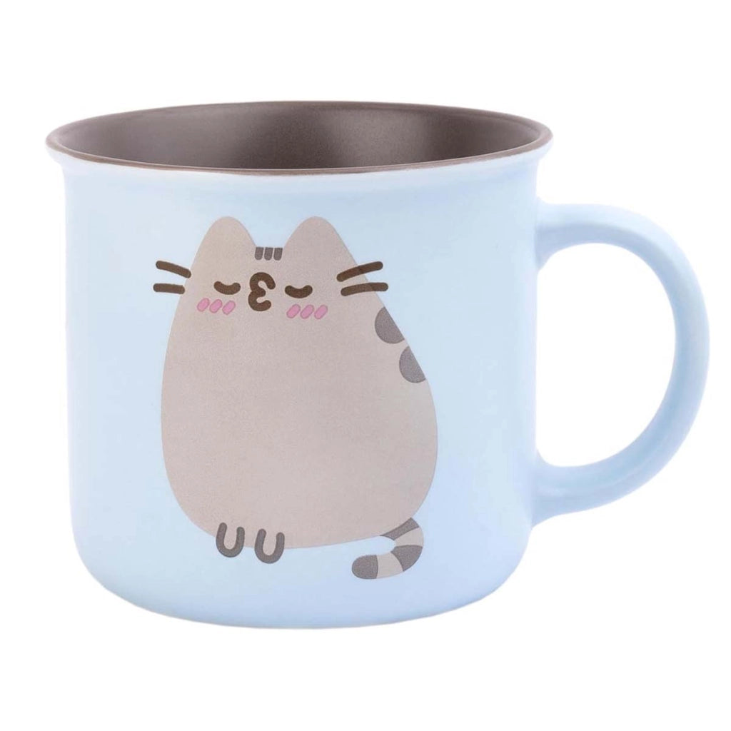 Tazza in ceramica da 380 ml Collezione Purrfect Love Solida Lavabile in lavastoviglie Blu / Marrone Pusheen