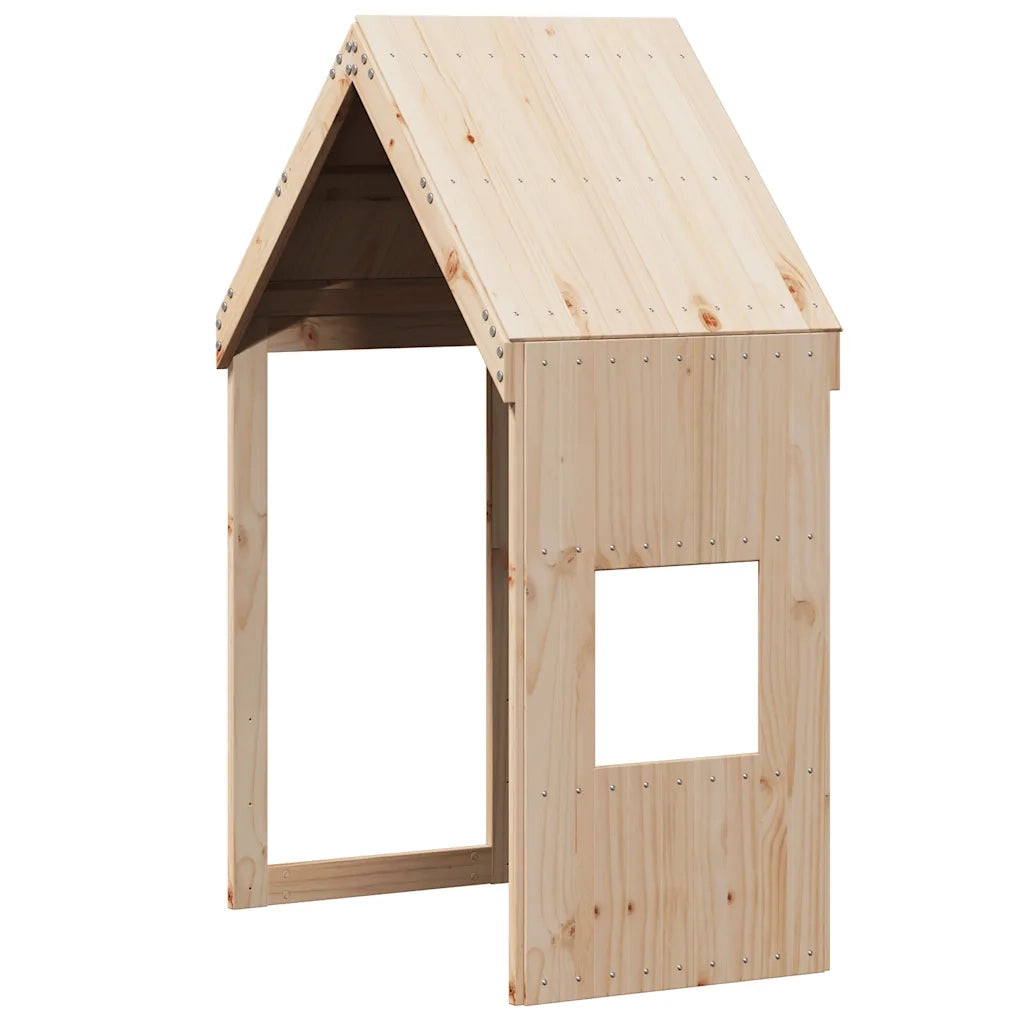 Tetto per Letto Bambini 55x99x139,5cm in Legno Massello di Pino