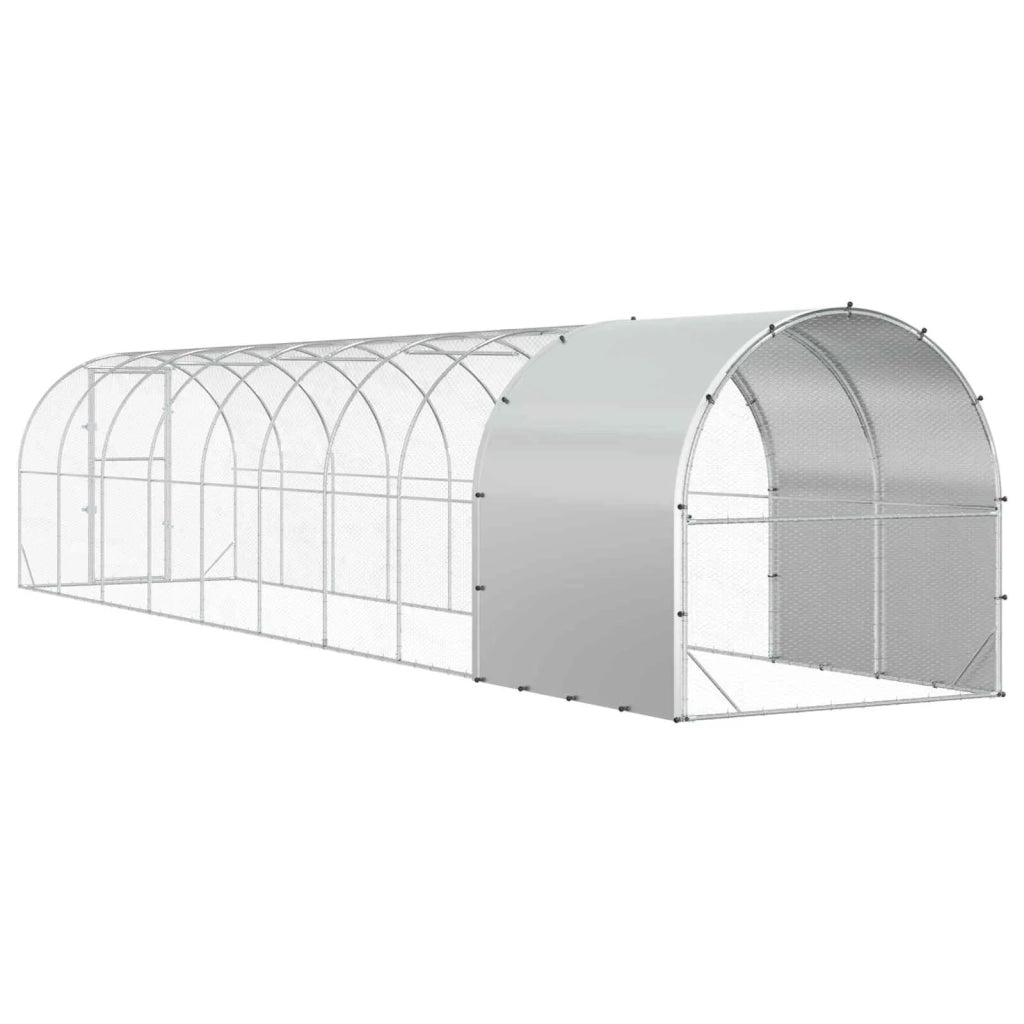 Pollaio Argento 1000 x 200 x 200 cm Acciaio zincato 3434684