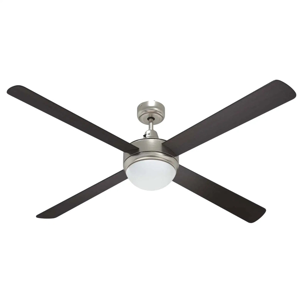 Ventilatore da soffitto con luce e telecomando Ø 130 cm 42035648