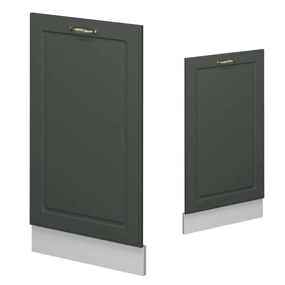 Pannello frontale della lavastoviglie Fame-Line Verde-oro rustico/Bianco 45 cm, PL Rovere Vicco