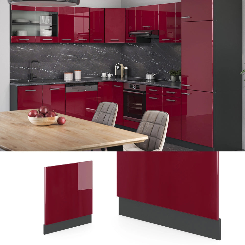 Vicco Mobili da cucina Rosso 60 cm Senza piano di lavoro