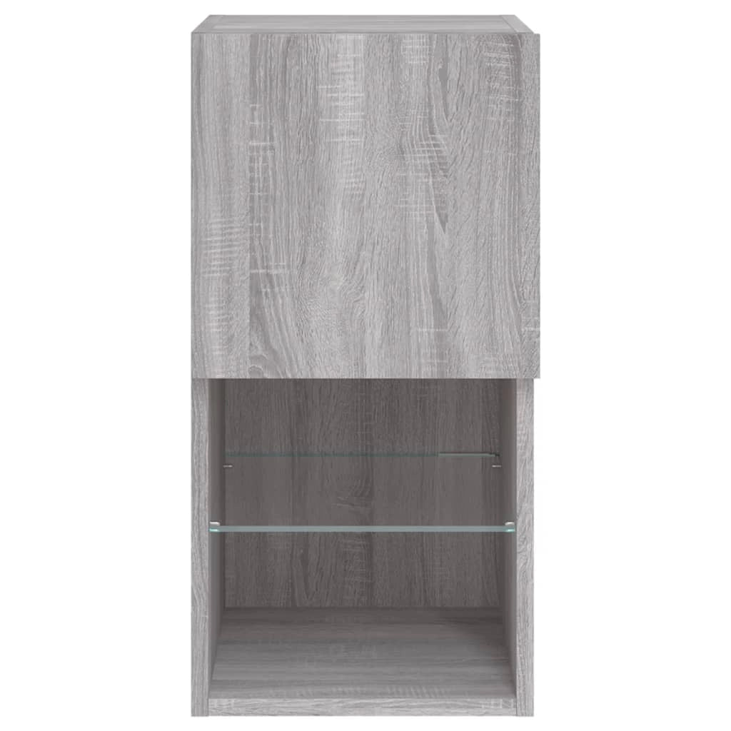 Mobile TV multimediale mensola TV credenza mobile TV sala da pranzo soggiorno camera da letto con luci LED Sonoma 30,5 x 30 x 60 cm grigio 02_0026821