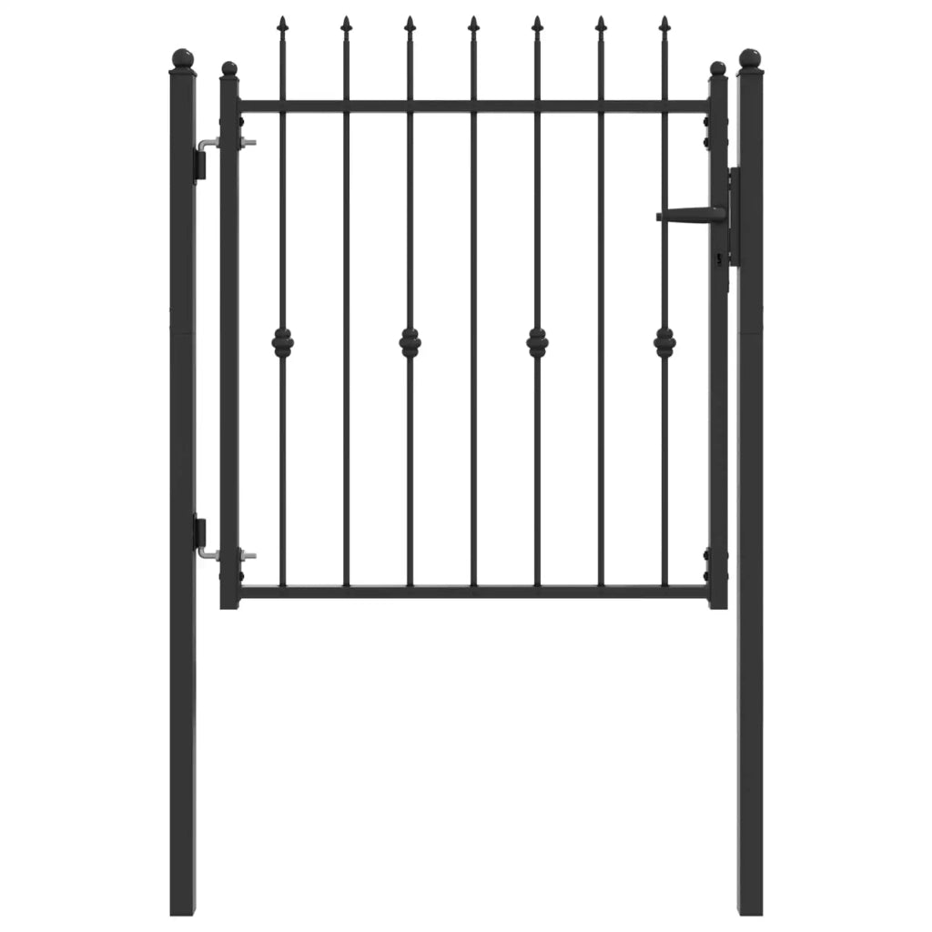 Cancello per recinzione HORST 100 x 100 cm Metallo Nero CFW1782818