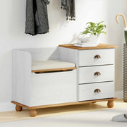 Panchina con contenitore ASKIM Bianco 100 x 39 x 62 cm 4105441
