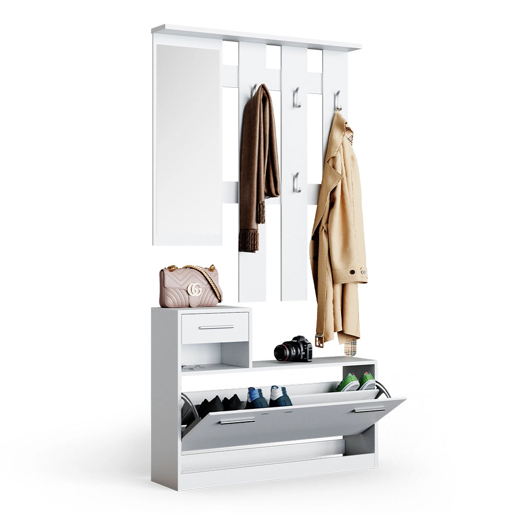 Vicco Appendiabiti Bianco 100 x 111.6 cm