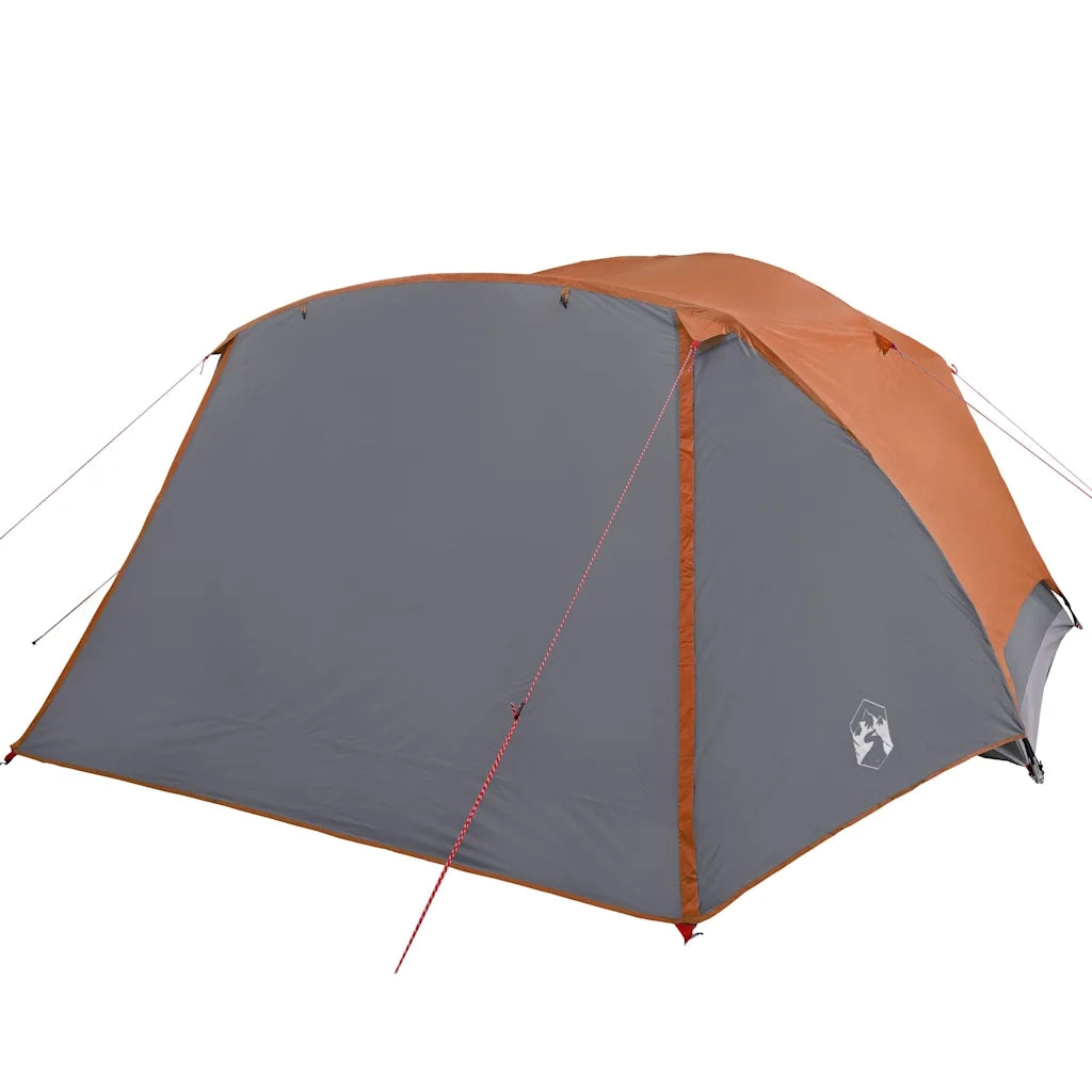 Tenda da Famiglia con Portico per 6 Persone Grigio e Arancione 94420