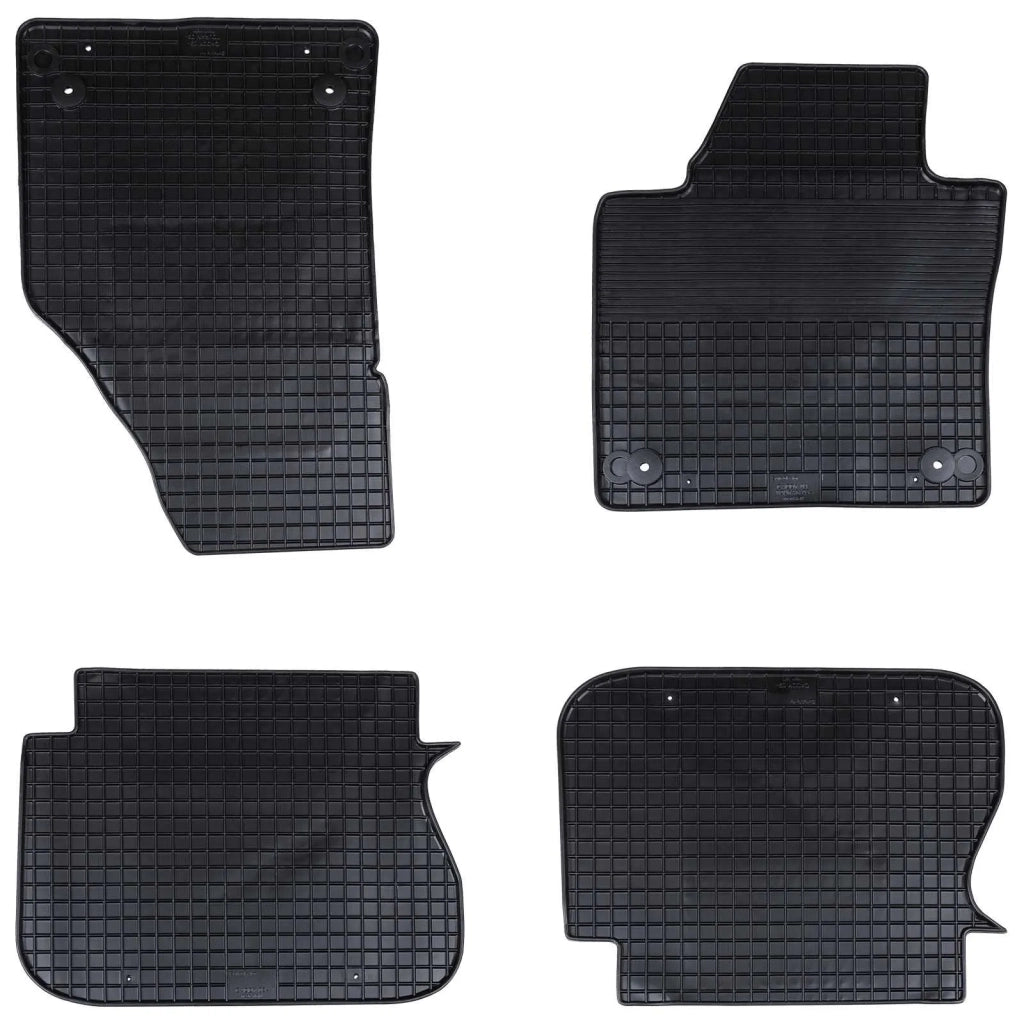 Tappetino per Auto 4 pcs Nero Gomma 42029138