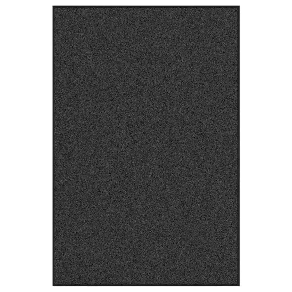 Tappetino Antracite e Nero 120 x 180 cm Polipropilene e vinile 4100766