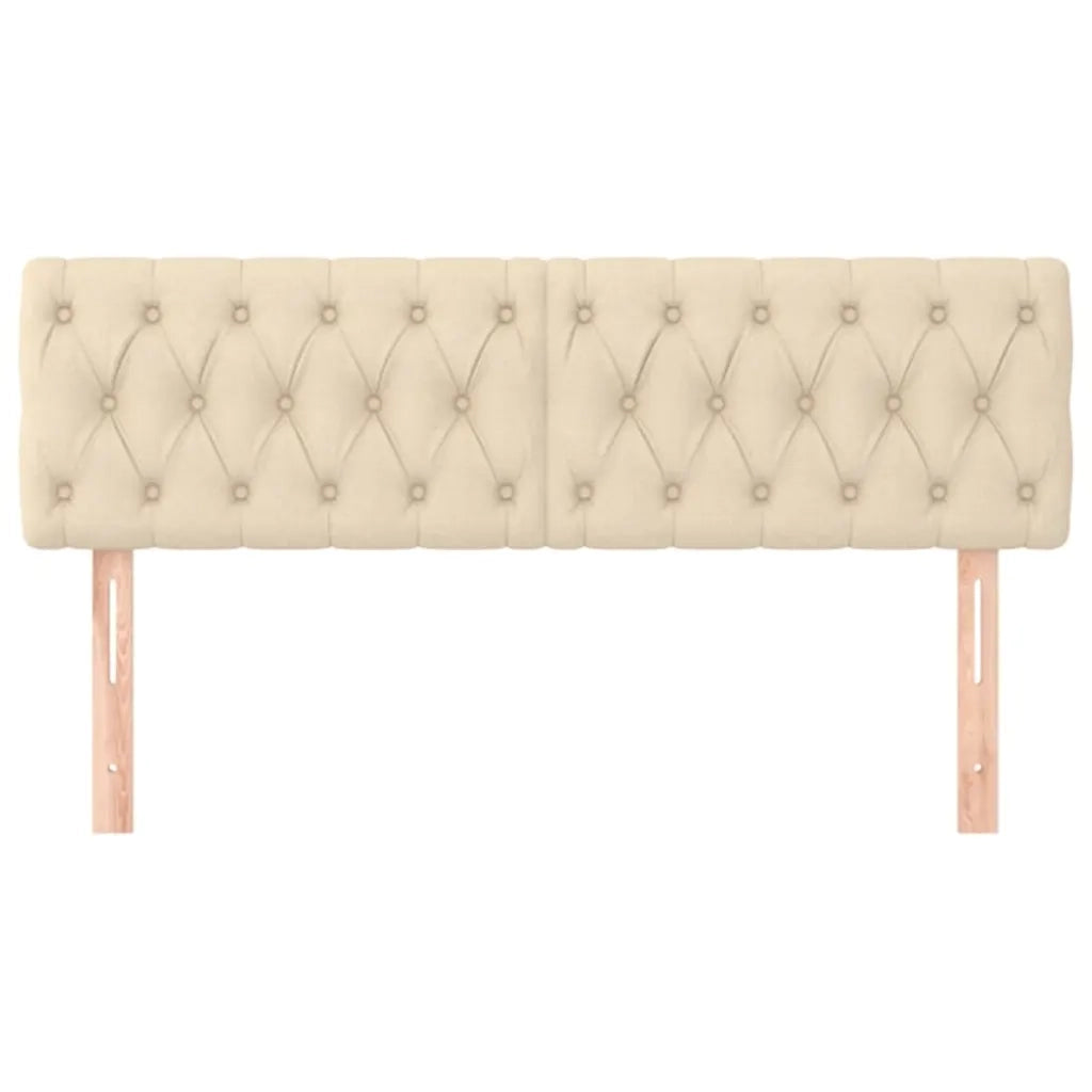 Testiera | Testata Crema 160x7x78/88 cm in Tessuto
