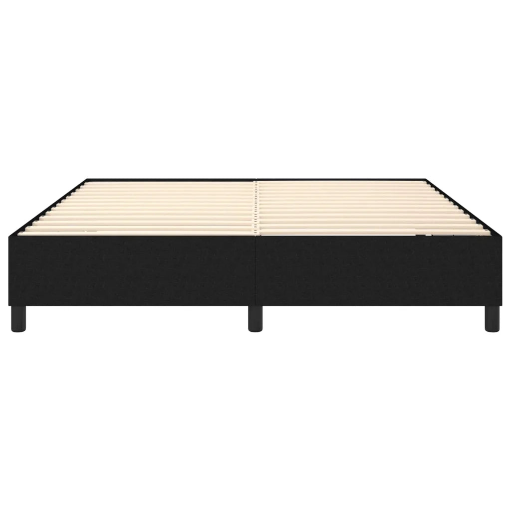 Struttura Letto a Rete a Molle Nero 180x200 cm in Tessuto 3120880