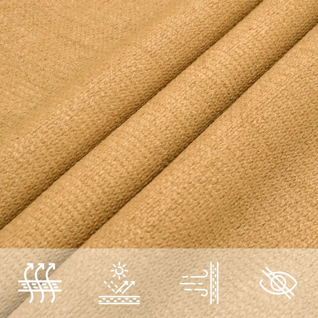 Vela Parasole | Telo Ombra | Vela da ombra 160 g/m2 Rettangolare Sabbia 2,5x4,5 m in HDPE