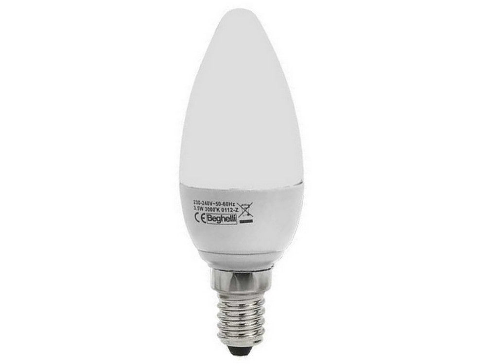 10pz lampada a led oliva e14  luce calda 3,5 w cod:ferx.vit36547