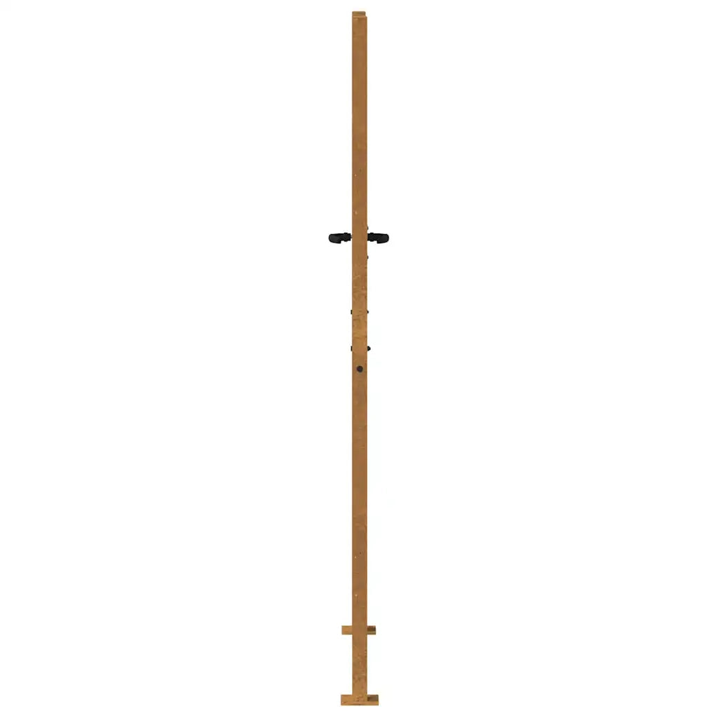 Cancello da giardino 100x175 cm in acciaio Corten 153266