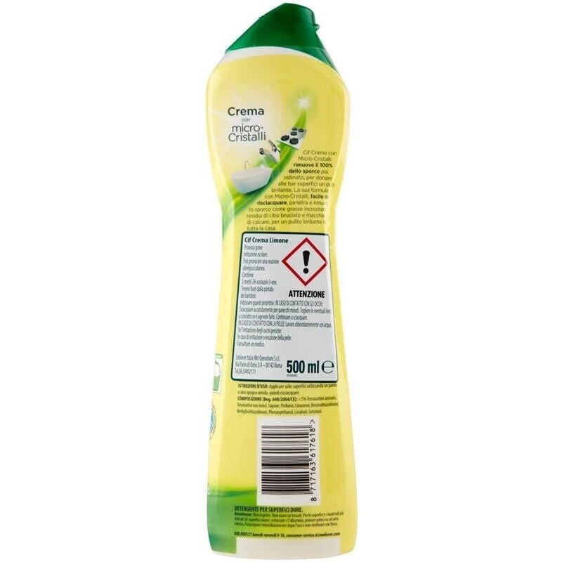 SET 8 CONFEZIONI DI CIF CREMA DA 500 ML LIMONE