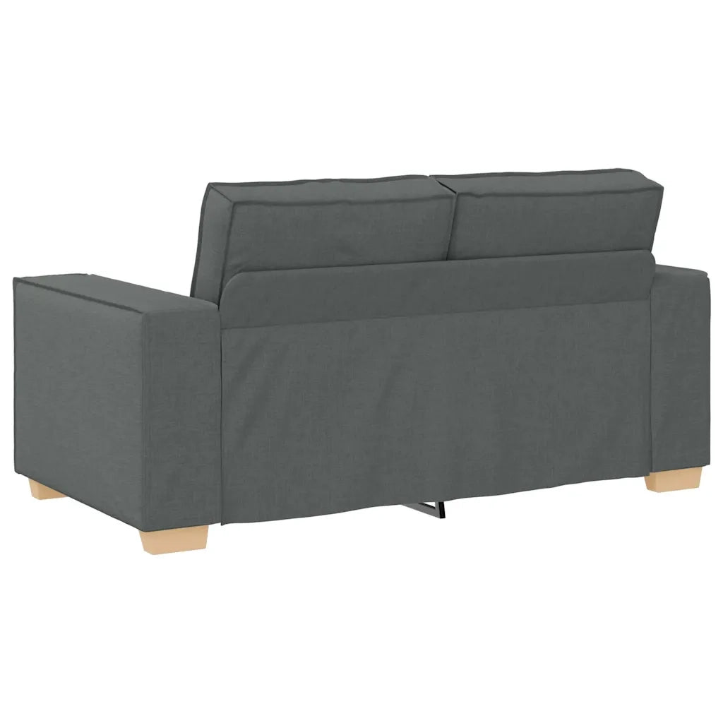 Divano | Divano da soggiorno | Sofa a 2 posti Grigio scuro 160x78x84 cm in tessuto