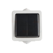 Kanlux TEKNO interruttore doppio nero IP54 10AX 25351