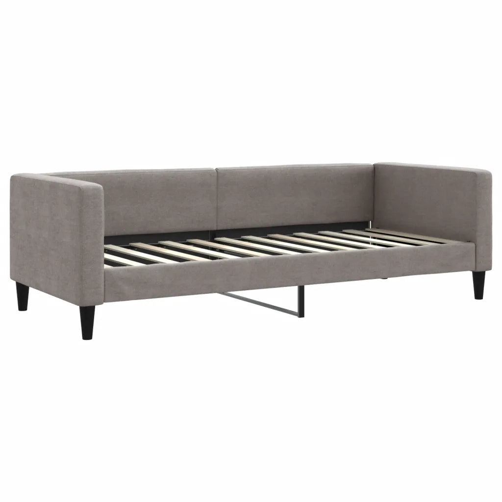 Letto singolo | Letto per adulti | Letto da Giorno Tortora 80x200 cm in Tessuto